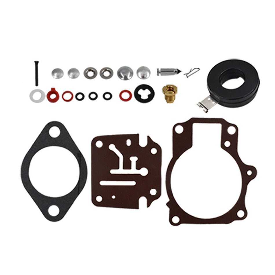 3Pcs Carburetor Rebuild Repair Kit w Float For Johnson Evinrude 65 70 75 HP Carb