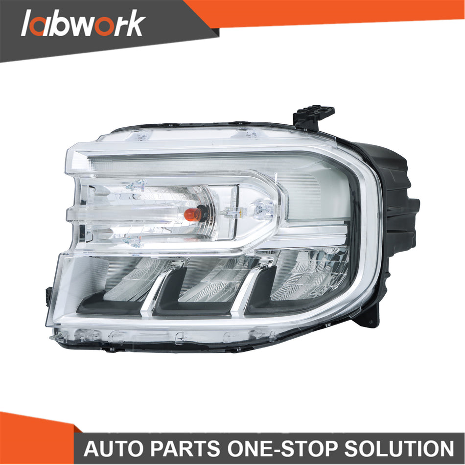 Labwork LED Headlight Chrome W/ LED DRL For 2022-2024 Ford Maverick Lariat Left