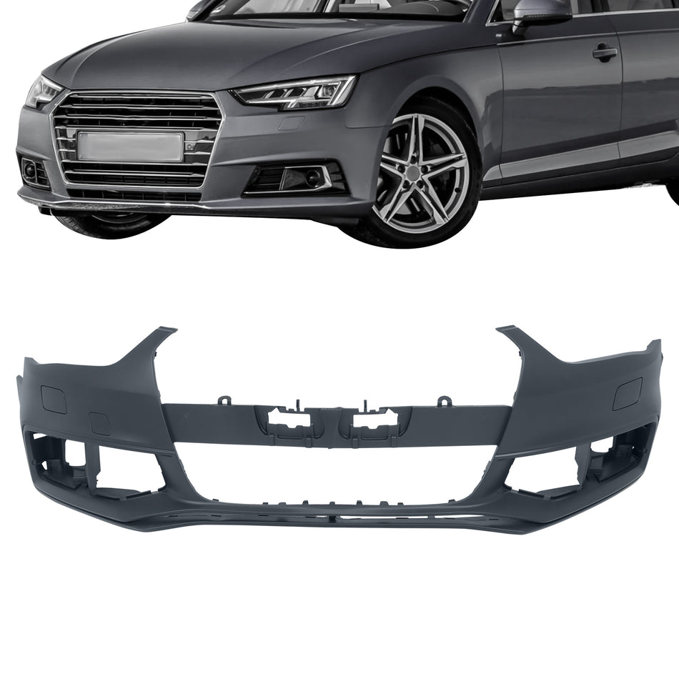 Labwork Front Bumper Cover For 2013-2016 Audi A4 S4 A4Quattro Primed