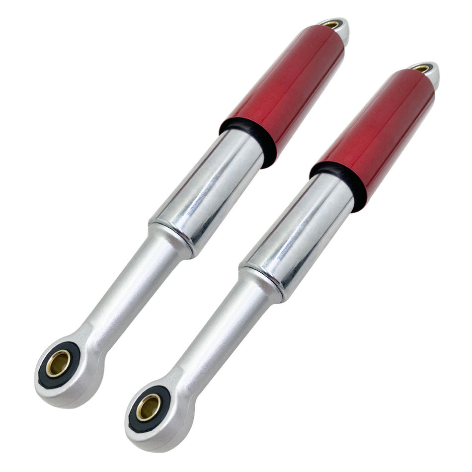 2× Red&Chrome 13.5" Rear Shocks For Honda CL/CT70 XL75 CL/CT/CM/S90 CM91 CT110