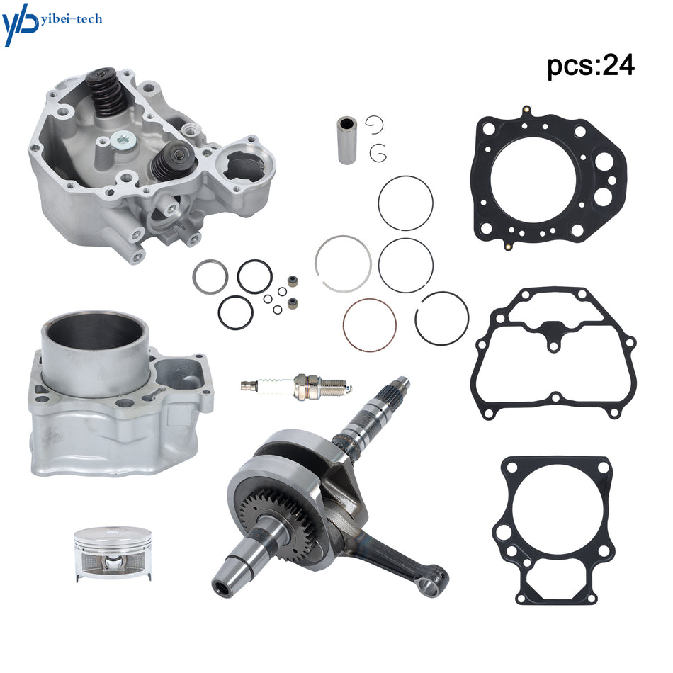 For Honda TRX420 Cylinder Head+Crankshaft+Cylinder Rebuild Kit ATV 12200-HP7-A01
