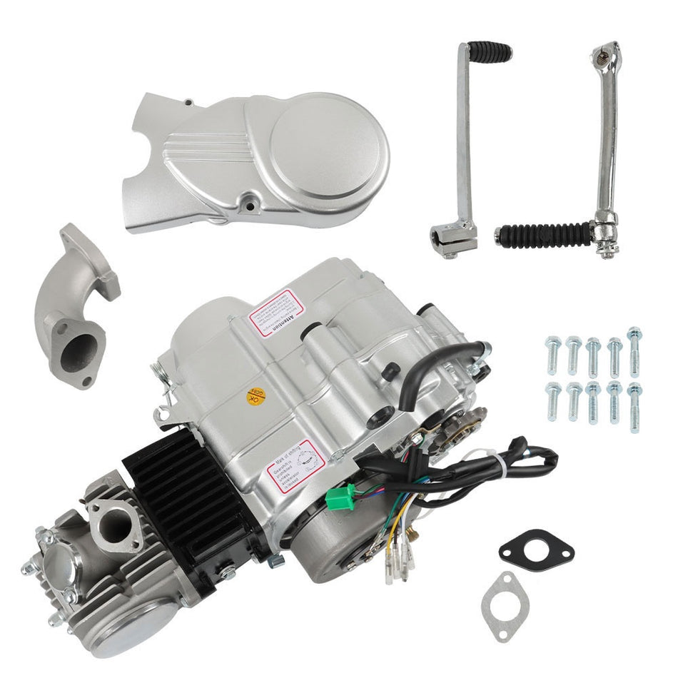 4 Stroke 125cc Motorcycle Engine Single Cylinder Silver For Honda CRF50F XR50R