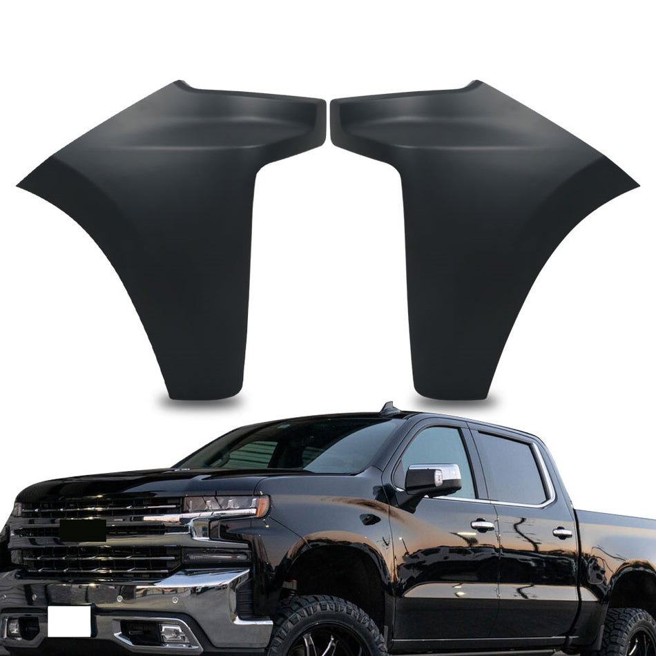 Labwork Driver+Passenger Side Front Bumper End Cap For 2019-22 Chevy Silverado