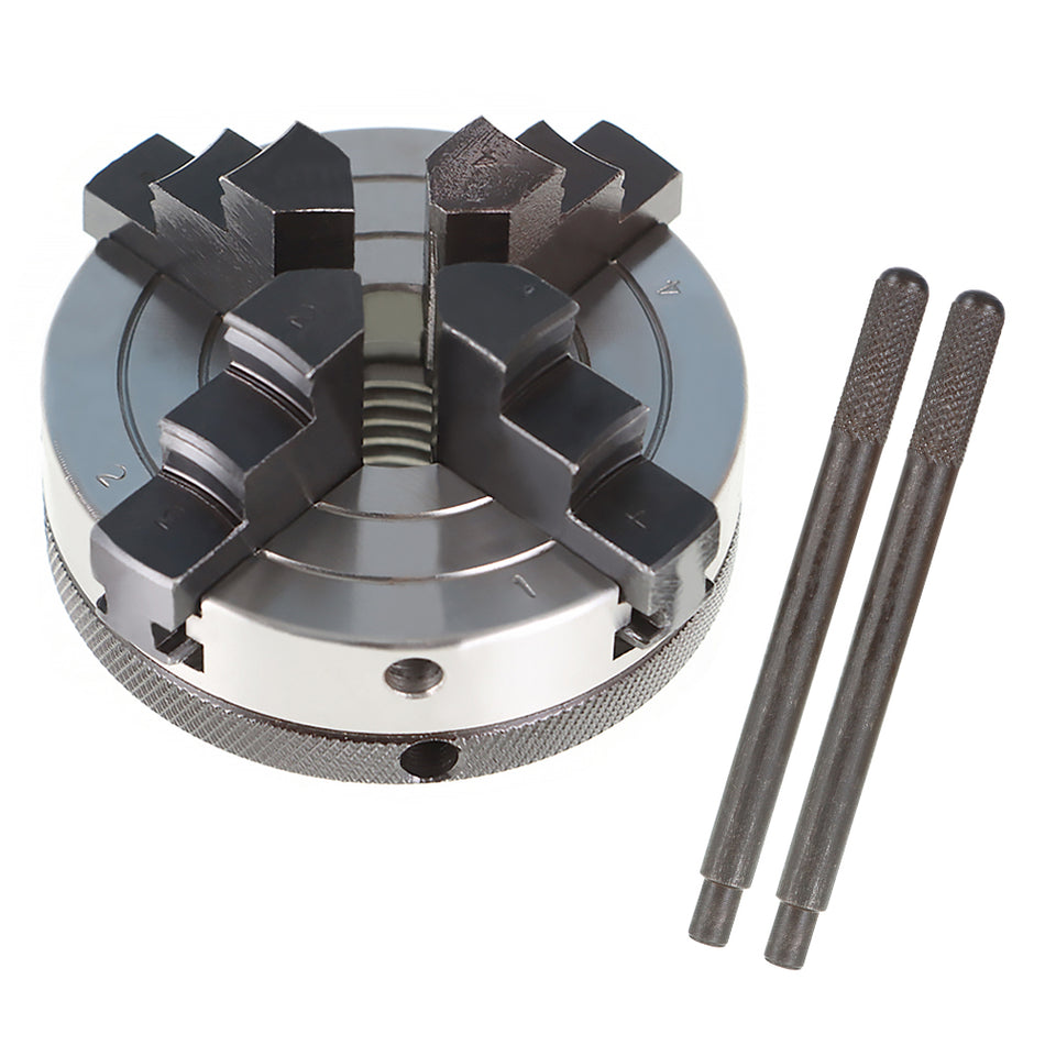 3-Inch 4 Jaw Self-Centering Chuck For All 1-Inch by 8 TPI Spindles Wood Lathes
