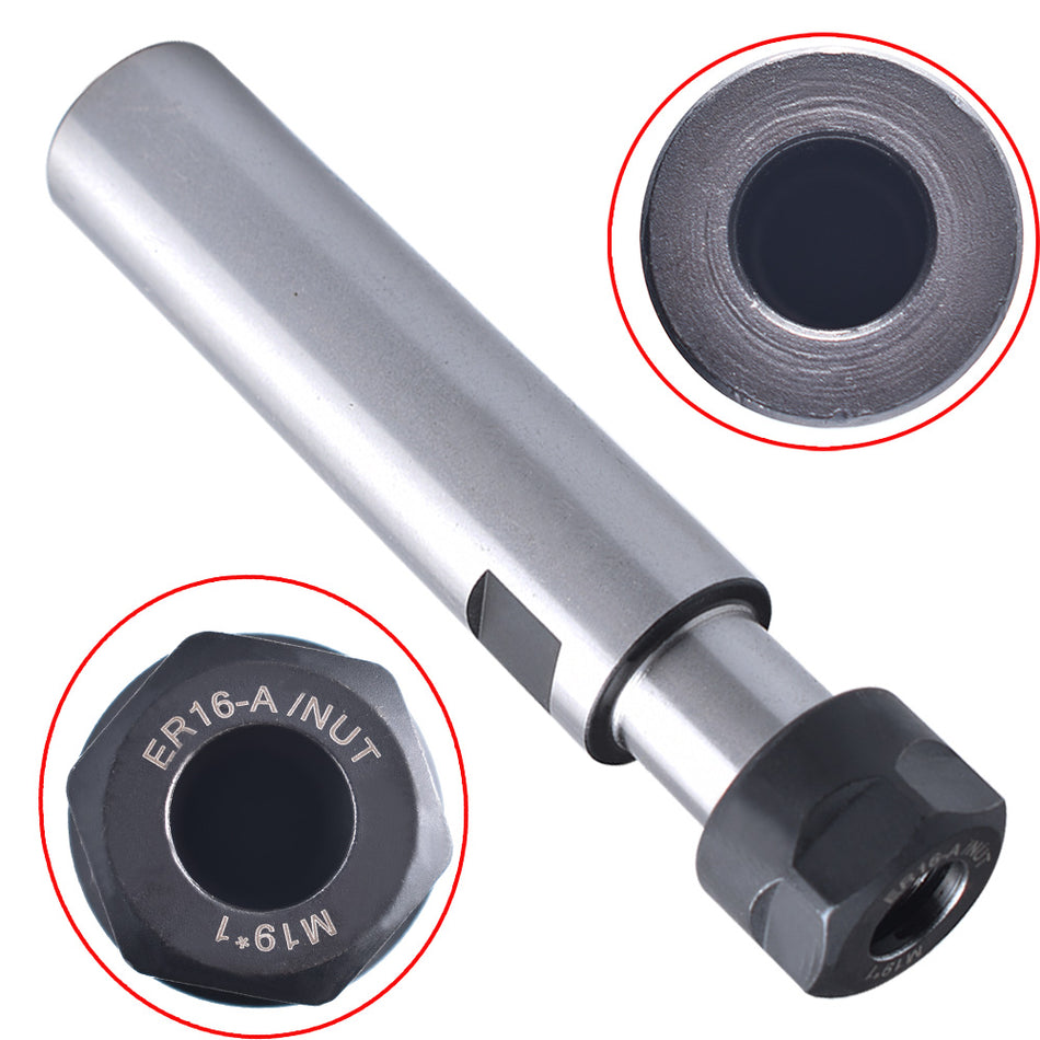 C1 ER16 100L Collet Chuck 1" Straight Shank Tool Holder For CNC Milling Lathe US