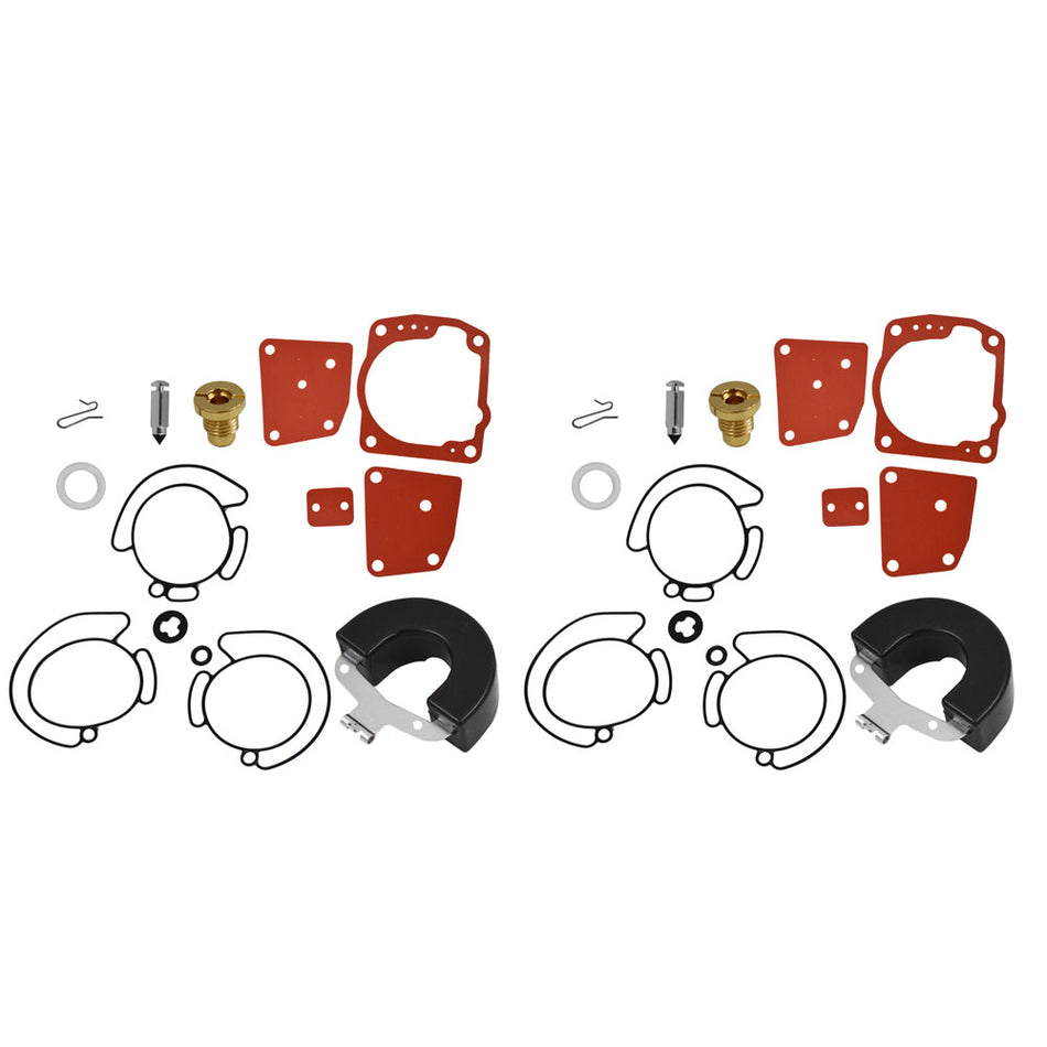 2x Carburetor Rebuild Kit for Johnson Evinrude  V4 V6 90 100 115 150 175 HP Carb