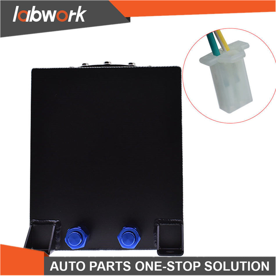 Labwork 2.5 Gallon Coated Fuel Cell Gas Tank & Level Sender Racing/drift Black