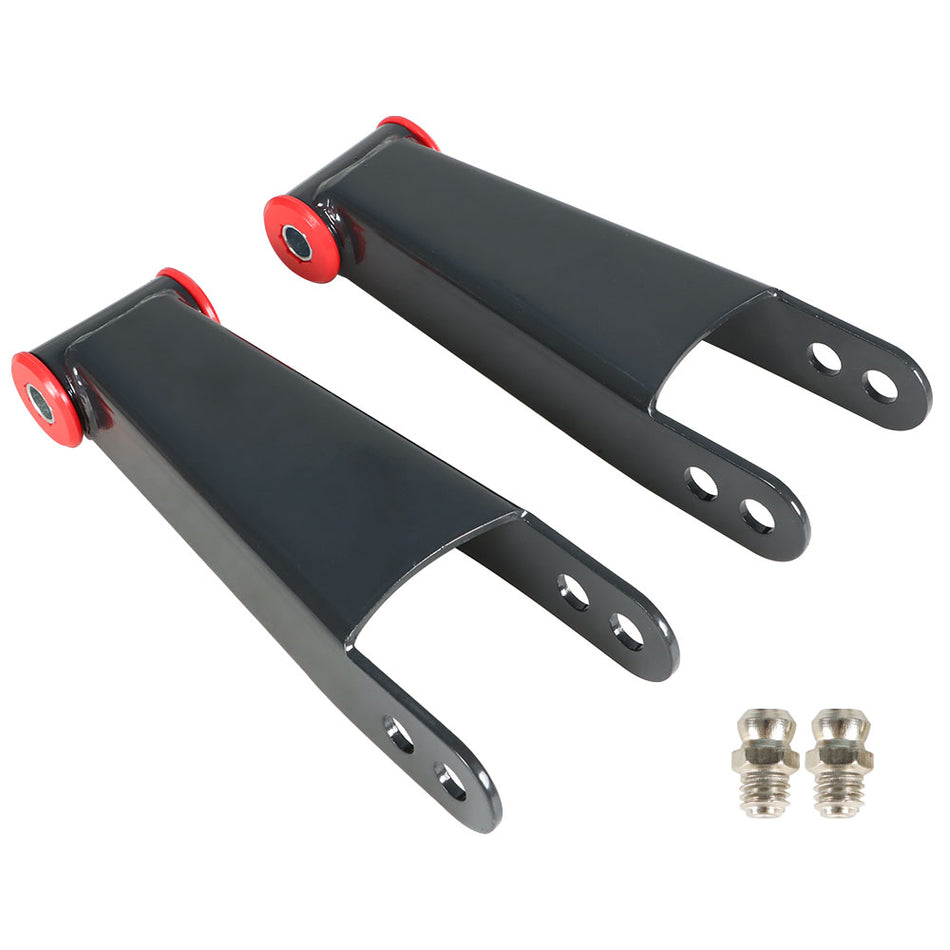 Labwork 3" Rear Drop Shackles 2001-2010 For Chevy Silverado GMC Sierra 2500HD