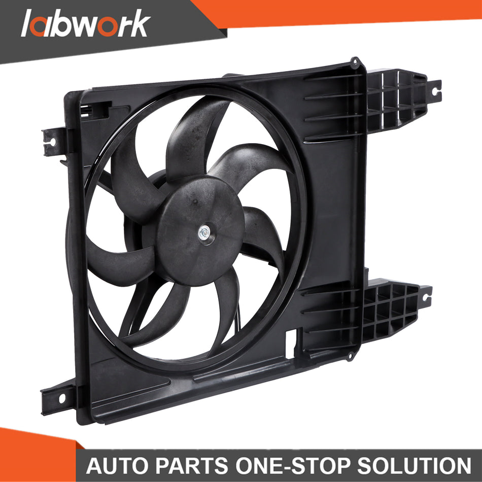 Labwork Radiator Cooling Fan w/ Shroud Assembly 2009-11 For Chevrolet Aveo Aveo5