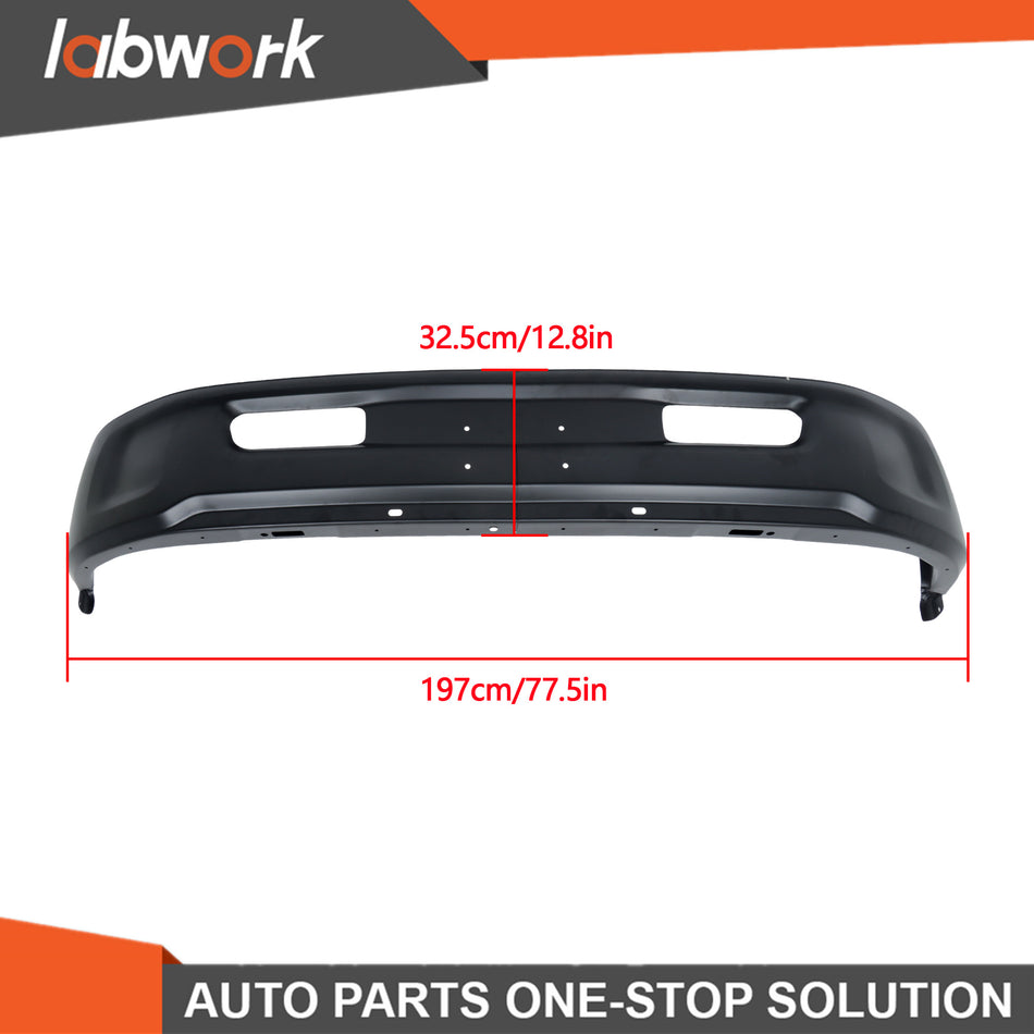 Labwork Front Bumper For RAM 1500 2013-2018/Classic 2019-2023 Black W/o Holes