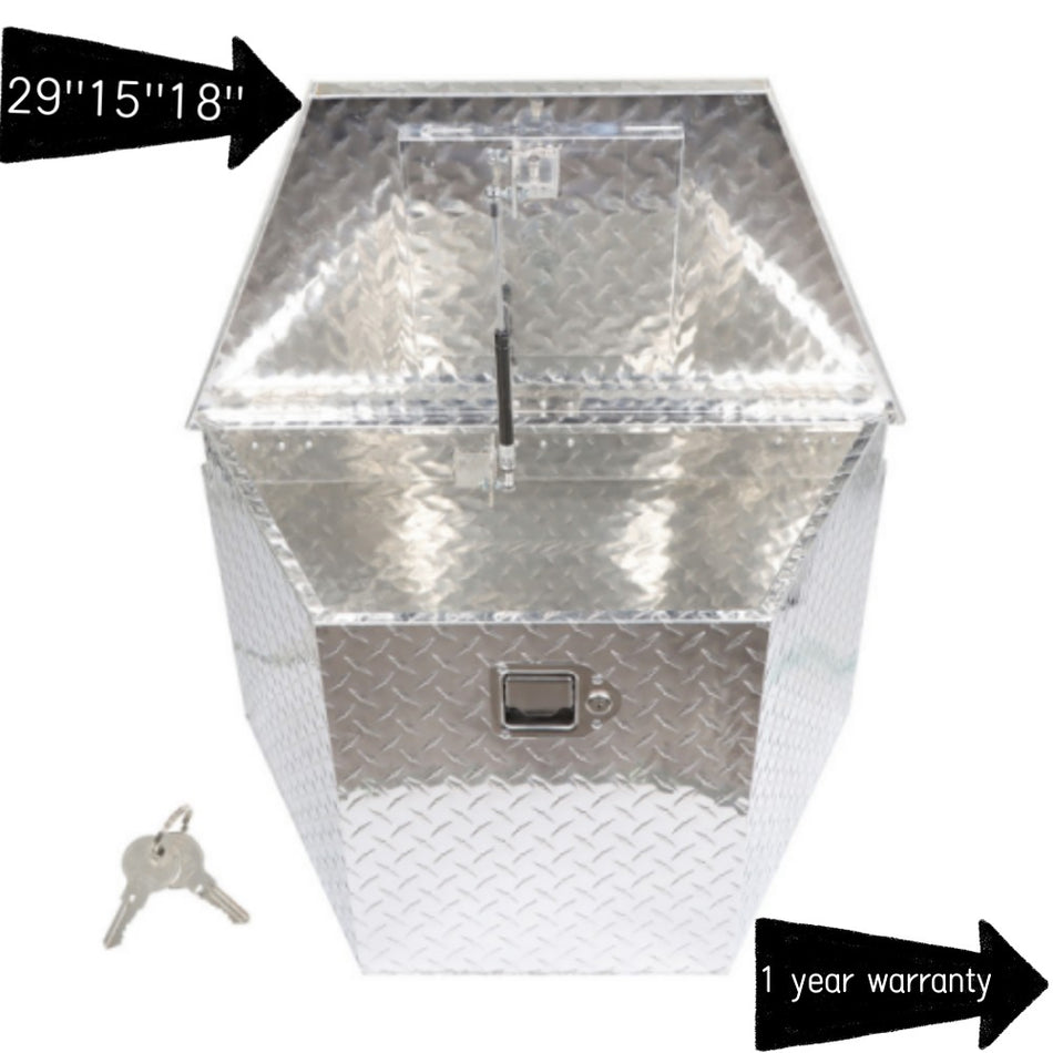 Labwork 29 Inch Aluminum Tool Box For Pick Up Trailer/Truck/RV Utility Tool Box