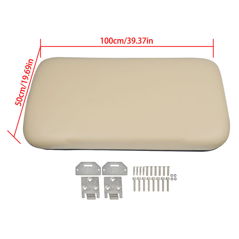 Golf Cart 94-13 Tan Front Seat Bottom With Hardware For EZGO Medalist TXT