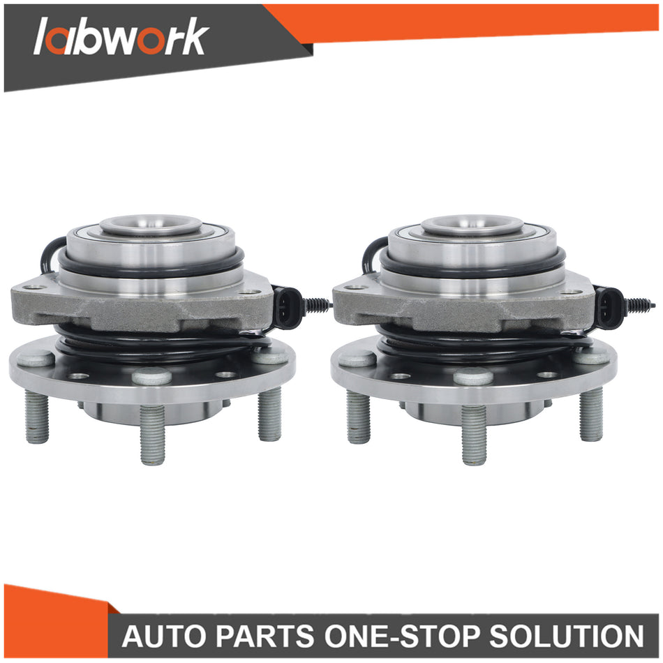 Labwork Pair Front Wheel Hub Bearings 1997 - 2005 For Chevrolet Blazer 4WD AWD