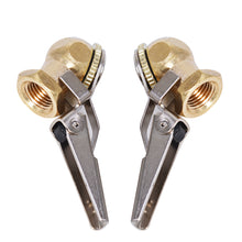Load image into Gallery viewer, Labwork 2* Brass Lock On Tire Inflator Locking Air Chuck Air Hose Attachment NPT