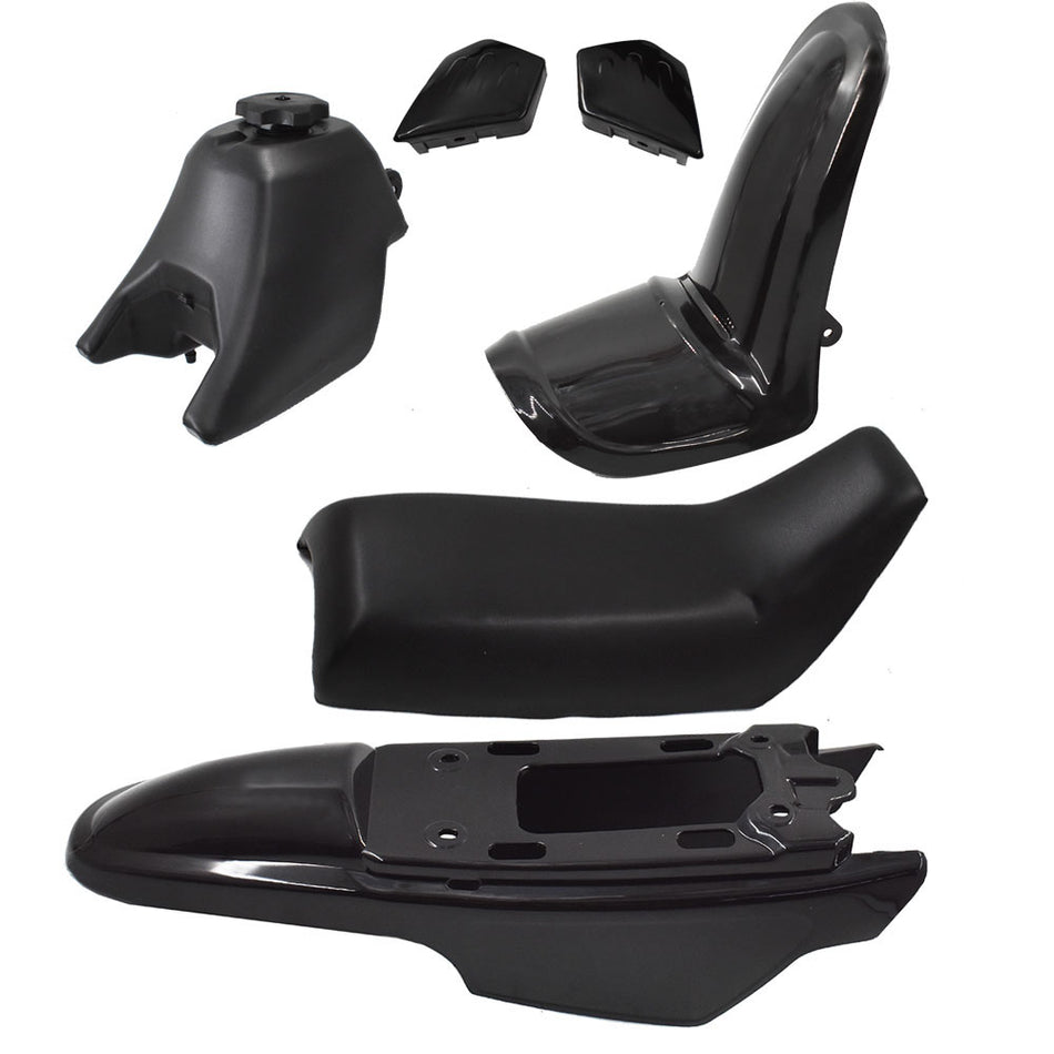 NEW Plastic Fender Body Seat Gas Tank Kit for Yamaha PW50 PY50 Black