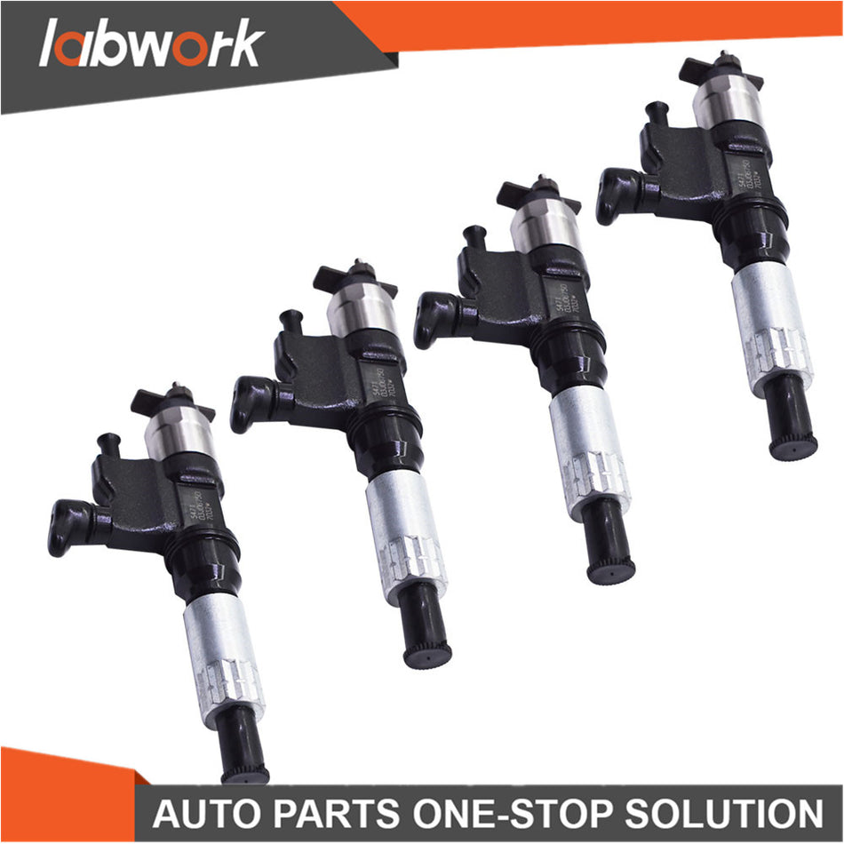 Labwork 4Pcs Fuel Injector For 2001-2007 Isuzu NPR NPR-HD 4HK1 5.2L Diesel
