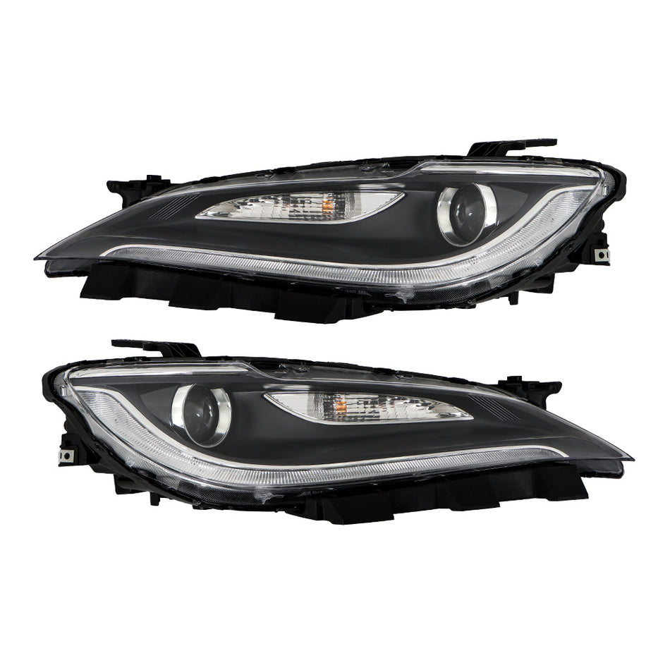 Labwork Pair Headlight For 2016-2017 Chrysler 200 w/o LED DRL Halogen