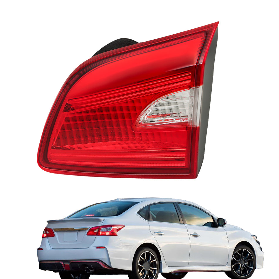 Labwork Right Passenger Side Inner Tail Lights For 2016-2018 Nissan Sentra Clear