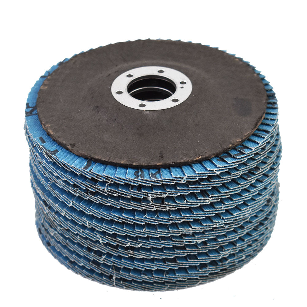 4-1/2" X 7/8" 120 Grit Premium Zirconia Grinding Wheel Flap Disc 10 Pack US