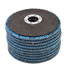 Load image into Gallery viewer, 4-1/2" X 7/8" 120 Grit Premium Zirconia Grinding Wheel Flap Disc 10 Pack US