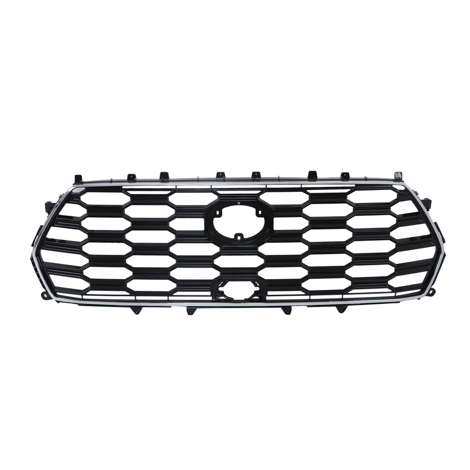 Labwork Front Bumper Grille Plastic Black+Chrome For Toyota Sequoia 2023-2024