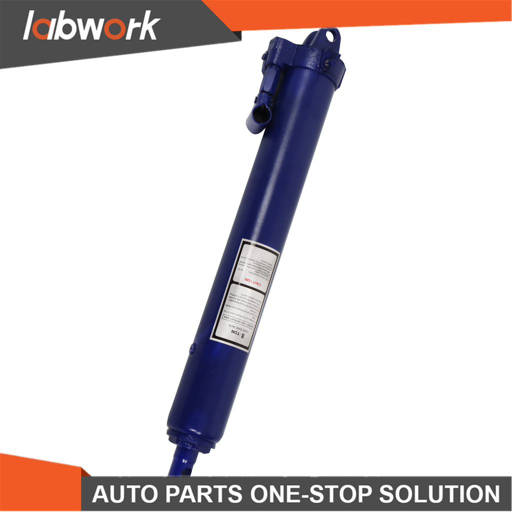 Labwork 8t Hydraulic Long Ram Jack Lift Jacking Shop Crane Engine Hoist Lifting