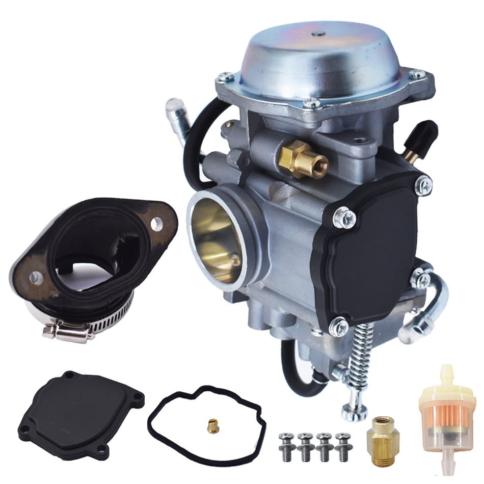 Carburetor & Intake Boot Manifold for Polaris Hawkeye 300 Magnum 425 Worker 500