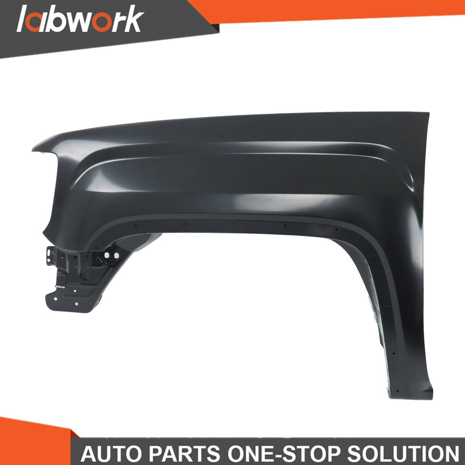 Labwork Front Left Driver Fender For 2014-2018 GMC Sierra 1500 W/ Molding Holes