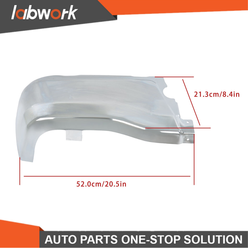 Labwork Bumper Face Bars Rear LH For Ford Ranger 2019-23 Chrome W/O Sensor Holes