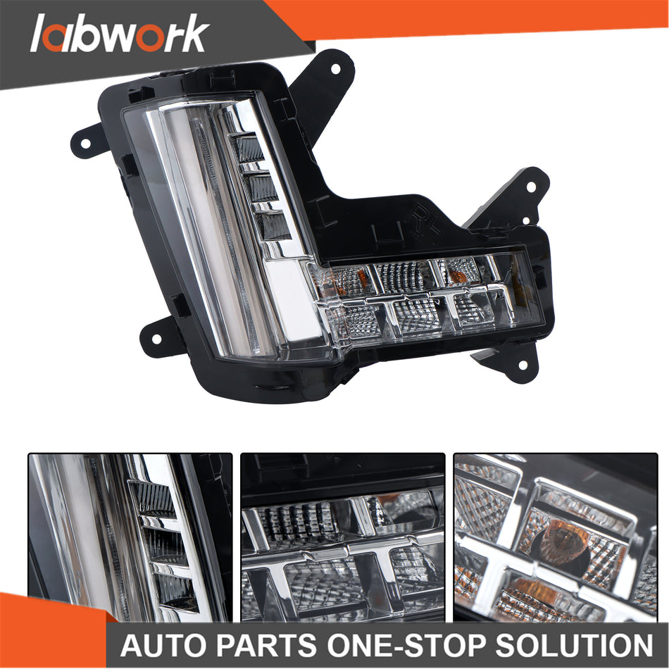 Labwork LED Fog Lights Lamp For Cadillac Escalade 2015-2020 w/ Crash Brake Rght