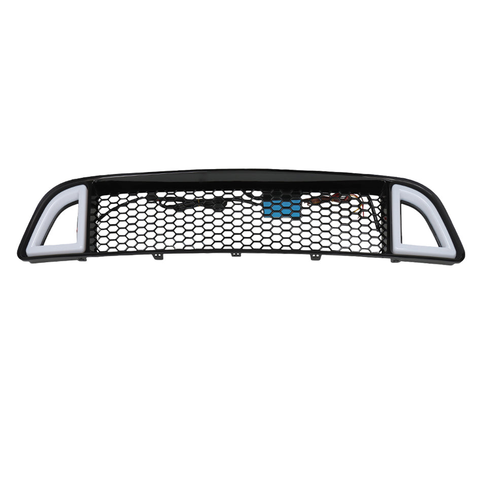 Labwork Front Bumper Upper LED Grille Non-Shelby For Ford Mustang 2013-2014