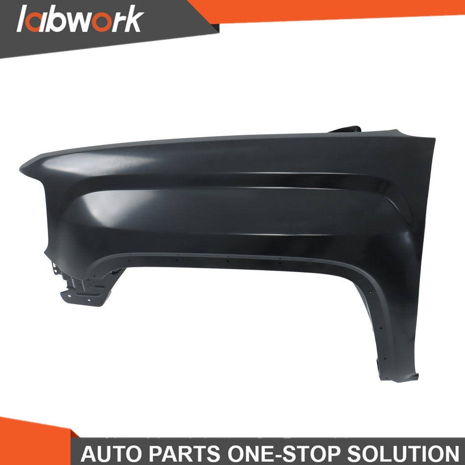Labwork Front Left Driver Fender For 2014-2018 GMC Sierra 1500 W/ Molding Holes