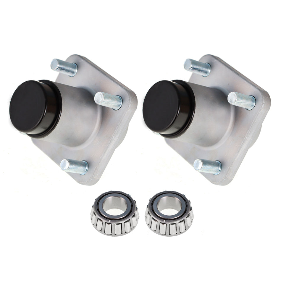 2x Front Wheel Hub Kit Bearings Seals For Club Car DS Golf Cart 1982-2002 Models