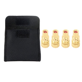 Labwork 4 Pcs Brass Air Deflator 0-60 PSI Tire Valve Core Tool Automatic