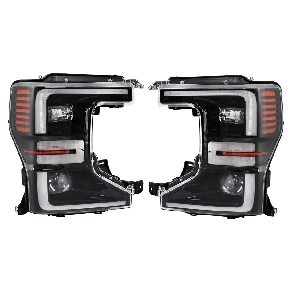 Labwork Left+Right LED Headlights For 2020-2022 Ford F250 F350 SuperDuty Black