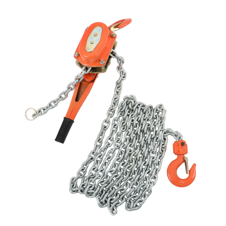 Manual Lever Block Wrench Hoist 6600lb Capacity 20ft Steel Chain Hoist G80 Chain