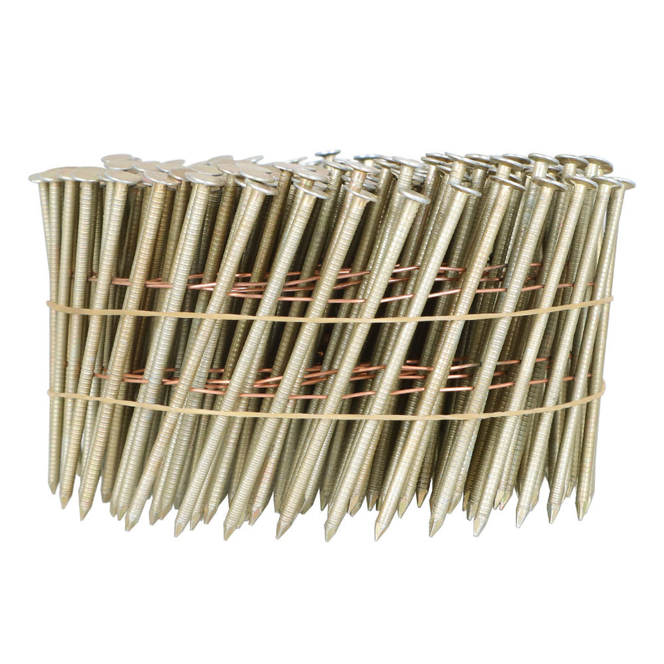 15-Degree Ring Shank 2-1/2" x 0.090" Siding Nails Wire Collated Coil 3600 Pack