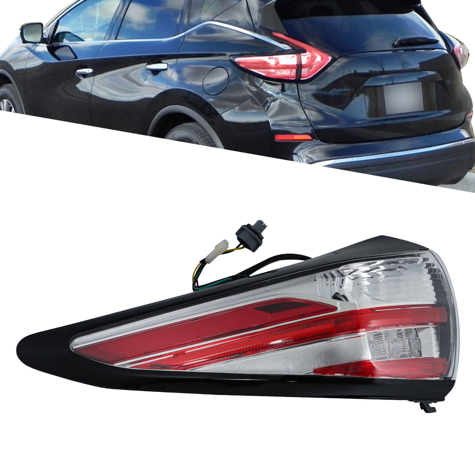Labwork Outer Left Tail Light Break Lamp Fit For 2015-2018 Nissan Murano Clear