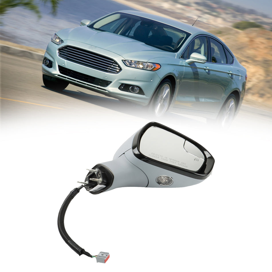 Labwork Side Power Mirror RH For 13-14 Ford Fusion Paintable Manual Fold Heated