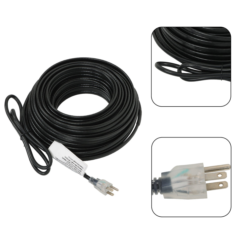 120ft Heat Tape Water Pipes Heating Cable For Pipe Freeze Protection 120V 8W/FT