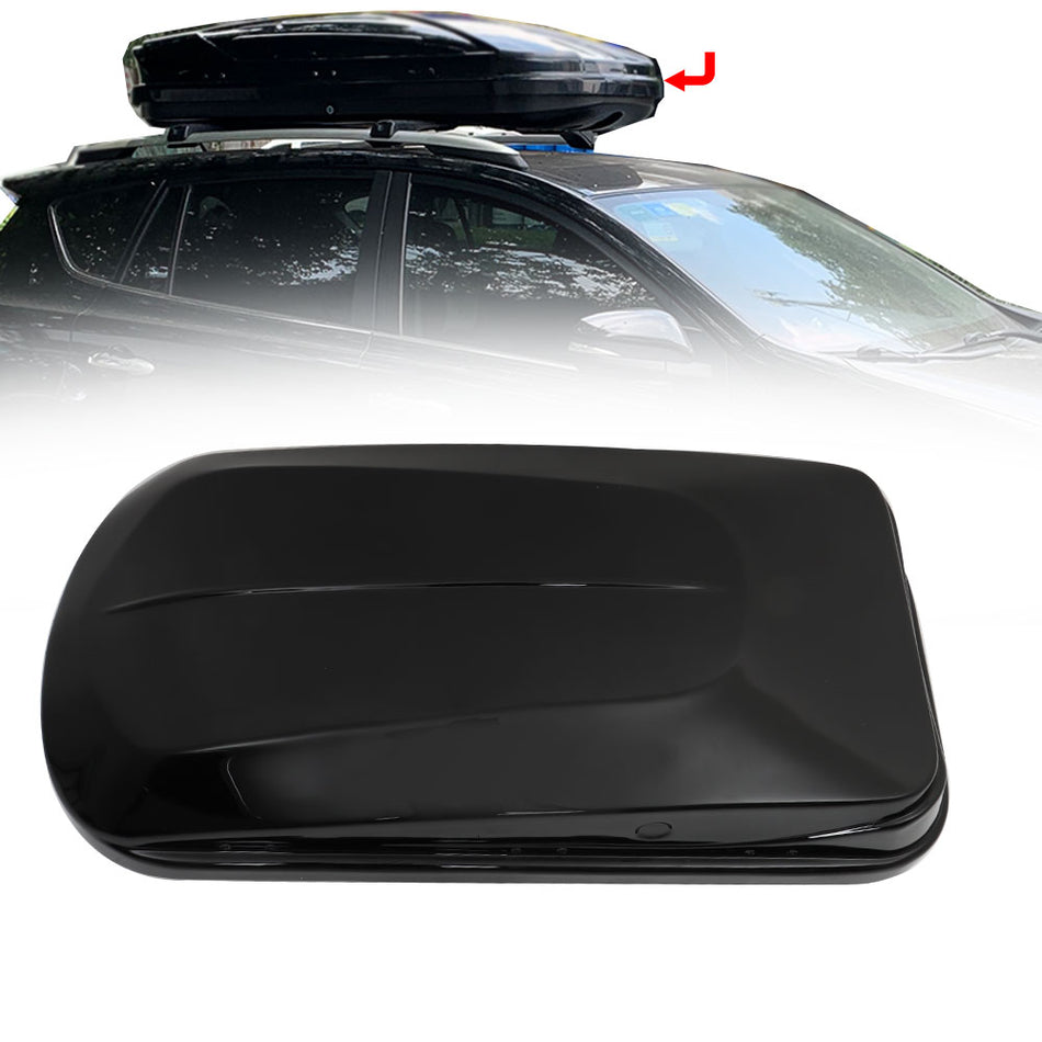 Labwork 2Key 14 ft3 Car Top Cargo Carrier Vehicle Roof Luggage Storage Box Black