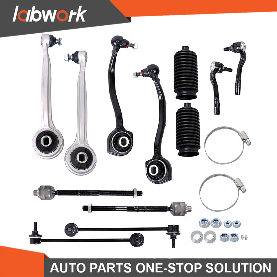 Labwork 12x Suspension Control Arm Kit Sway Bar For Mercedes-Bens C230 2002-2007