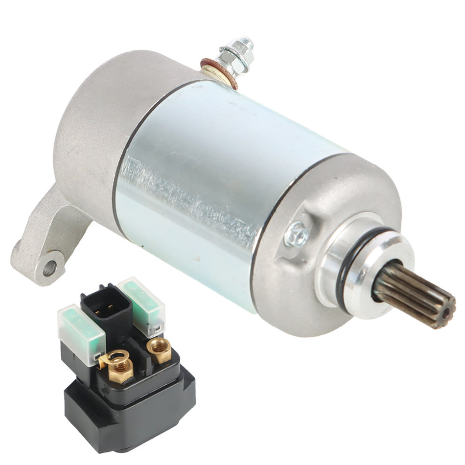 Starter & Relay Solenoid For Suzuki LTF250 Ozark 2003-2014 LT-F250 31100-35B00