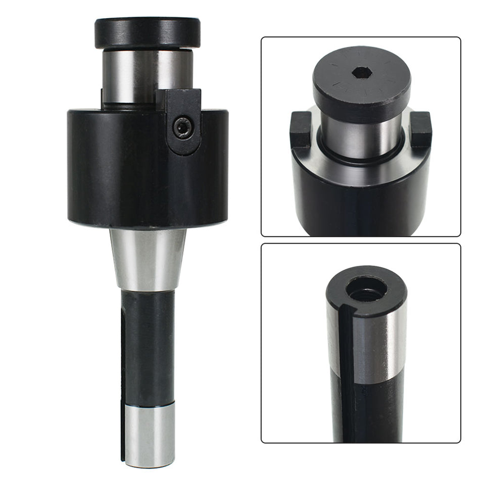 1Pc Hardened and Ground 1-1/2" R8 Shank Shell Milling Arbor Adapter Holder