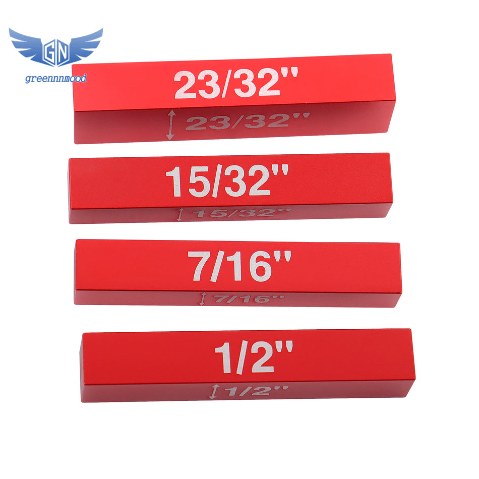 Setup Blocks Woodworking Tools 15-Piece Gauge Block Set w/ Storage Box