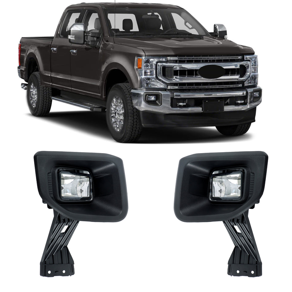 Labwork Passenger+Driver Fog Light Lamp For Ford F250 2020-2022 W/Fog Lamp Cover