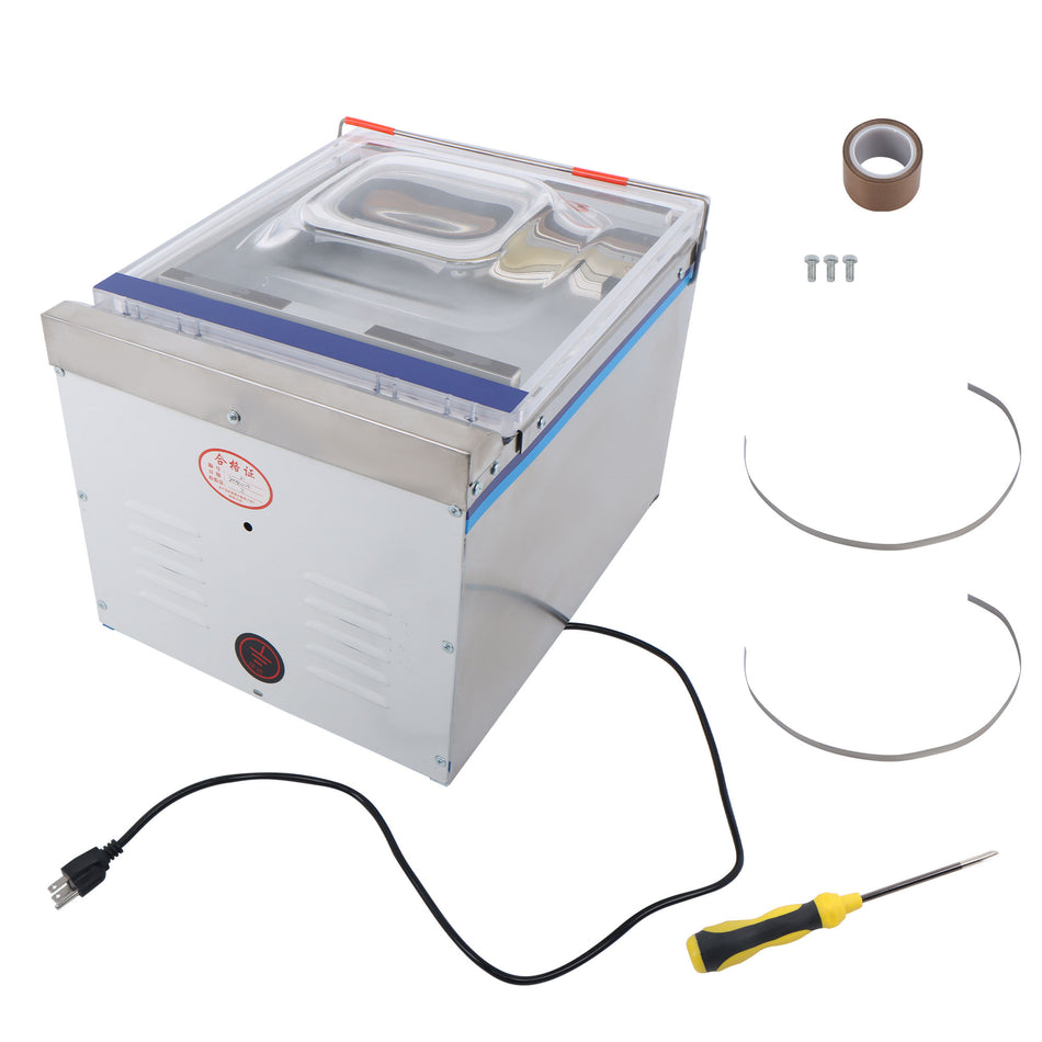 DZ-260C 320W Vacuum Sealer Machine 6.5 m3/h Double Seal Stainless Steel