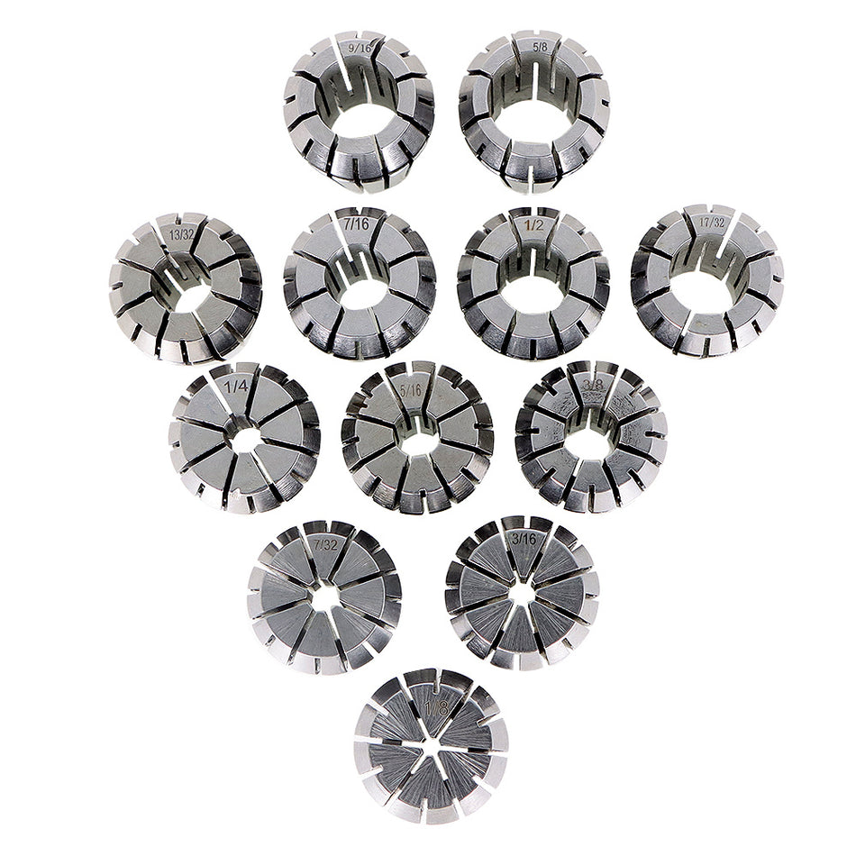 12Pcs ER25 1/8"-5/8" Spring Collet Set for CNC Engraving milling Lathe Tool