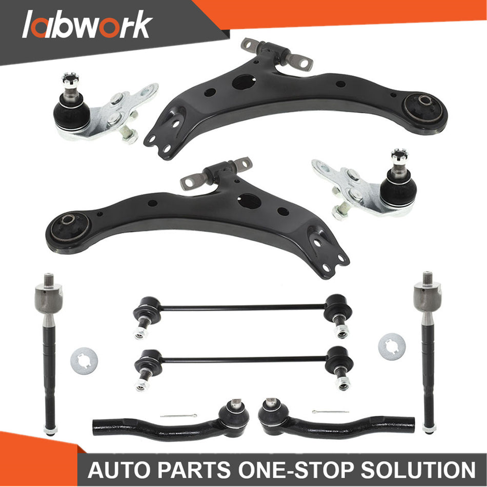 Labwork Front Lower Control Arm Suspension Kit 2007-2011 for Toyota Camry 10pc