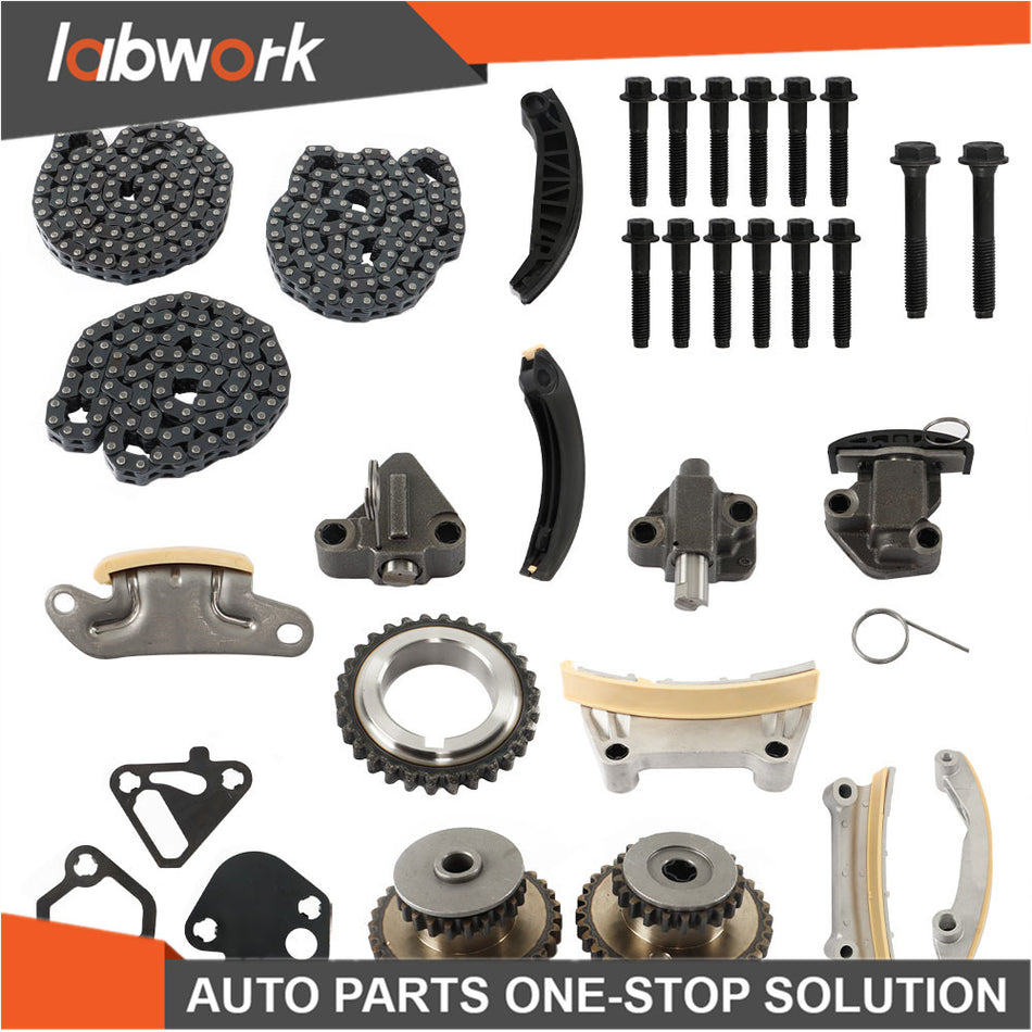 Labwork Timing Chain Kit For 09-17 Chevy Traverse Equinox 07-16 GMC Acadia 3.6L